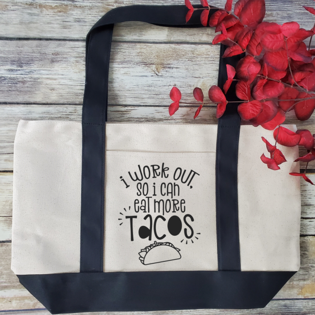 Workout for Tacos Tote Bag